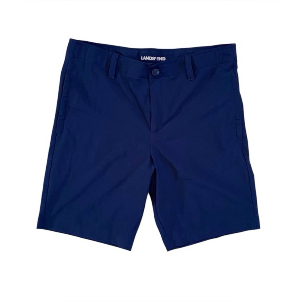 Boy’s‎ Lands' End Navy Shorts with Adjustable Waistband Sz 14H